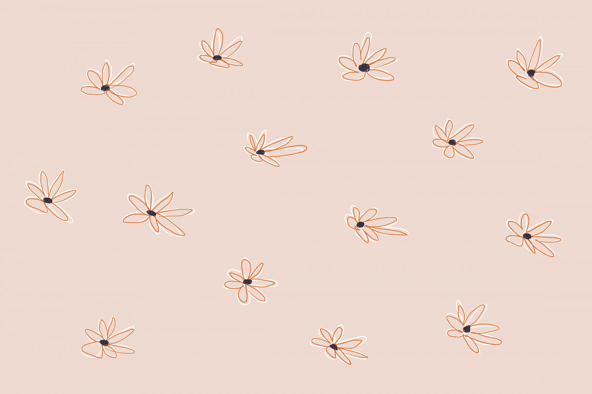 Naive Flowers Poster och Canvastavla