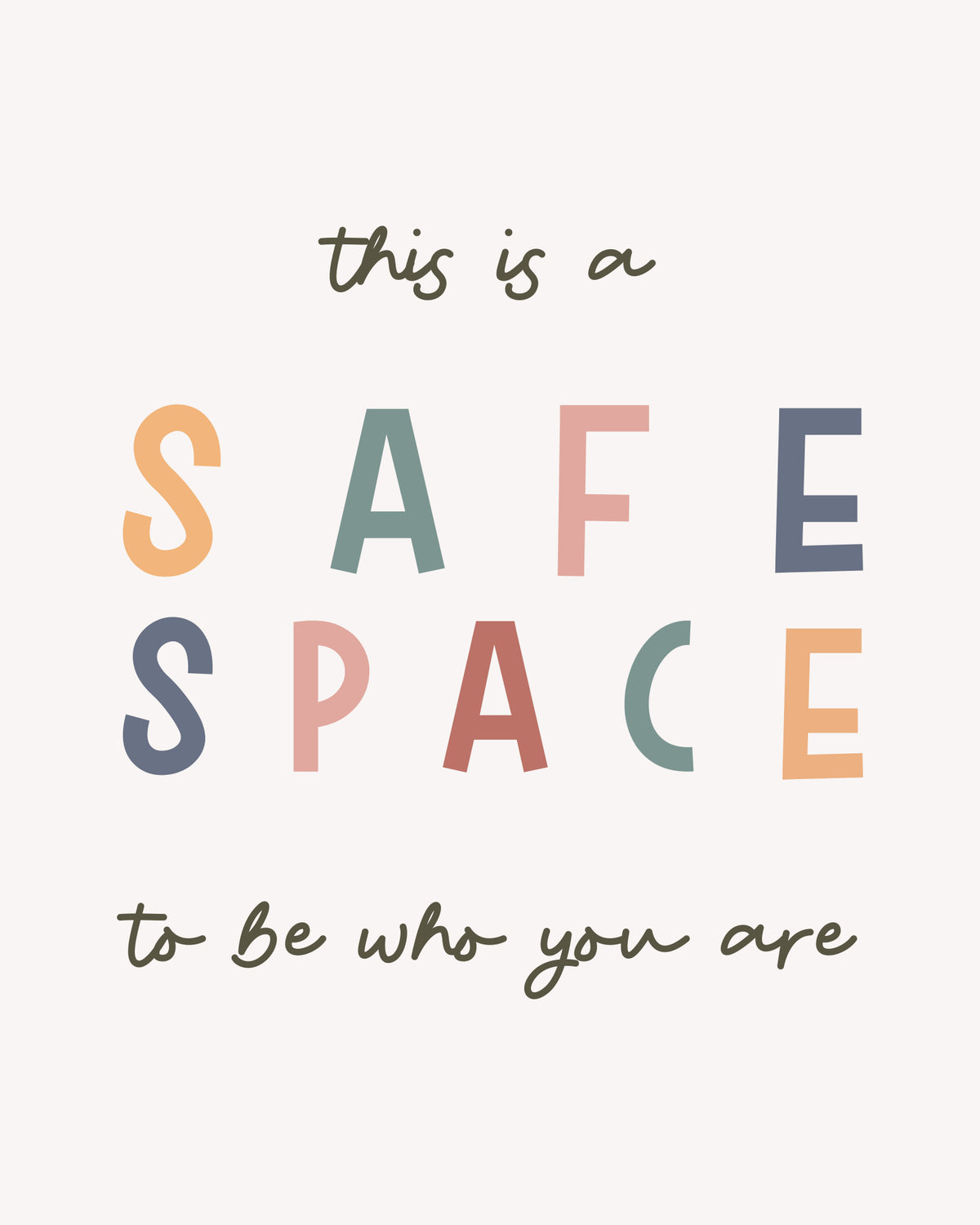 Safe Space Poster och Canvastavla
