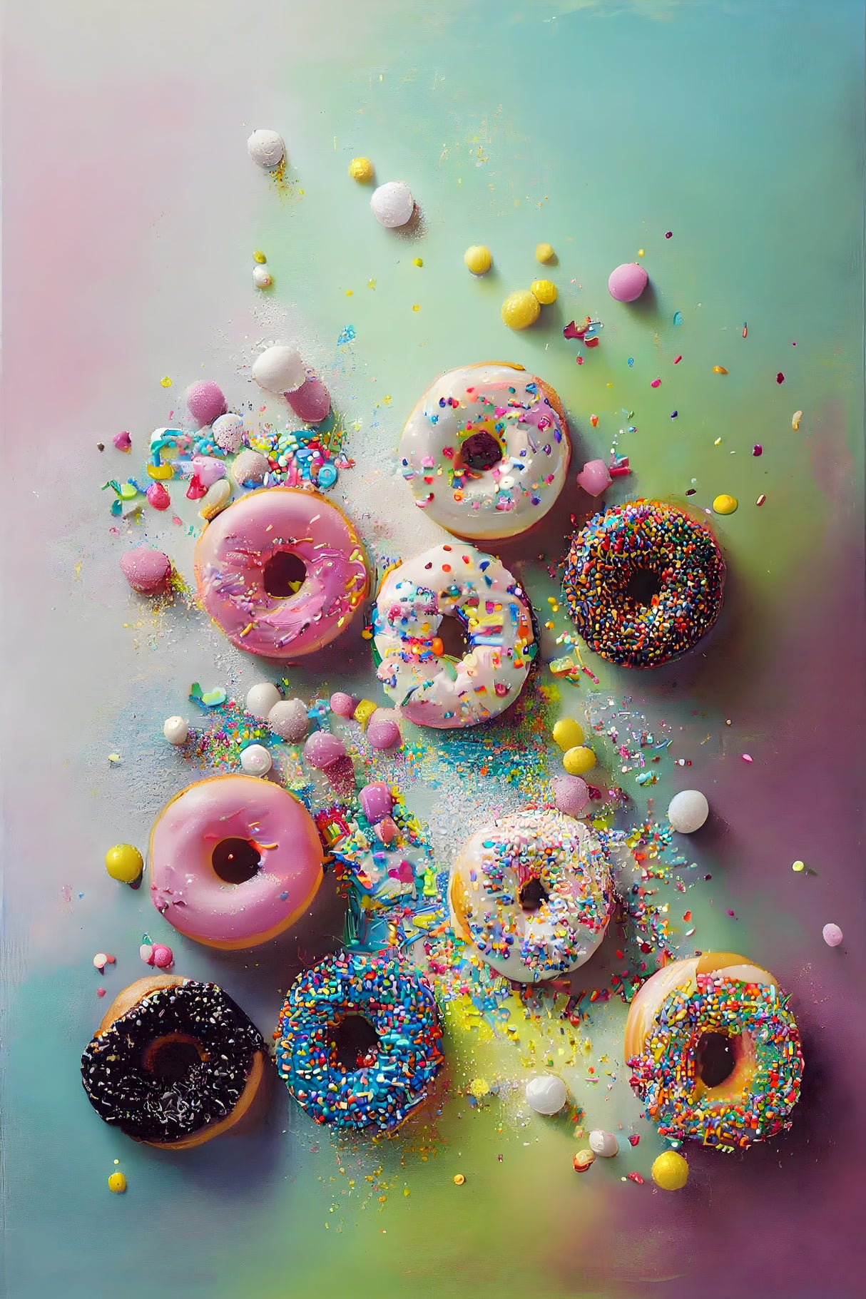 Delicious Donuts Poster och Canvastavla