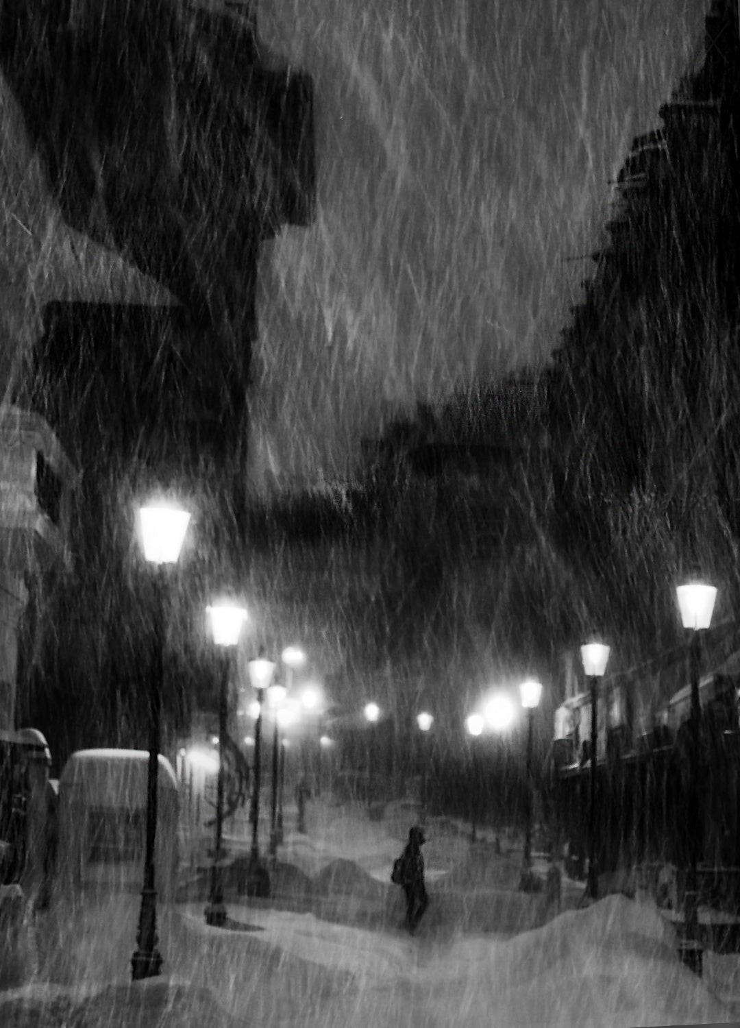 tombe la neige ... Poster och Canvastavla