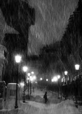 tombe la neige ... Poster och Canvastavla