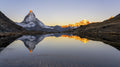 Matterhorn Golden Sunrise Poster och Canvastavla