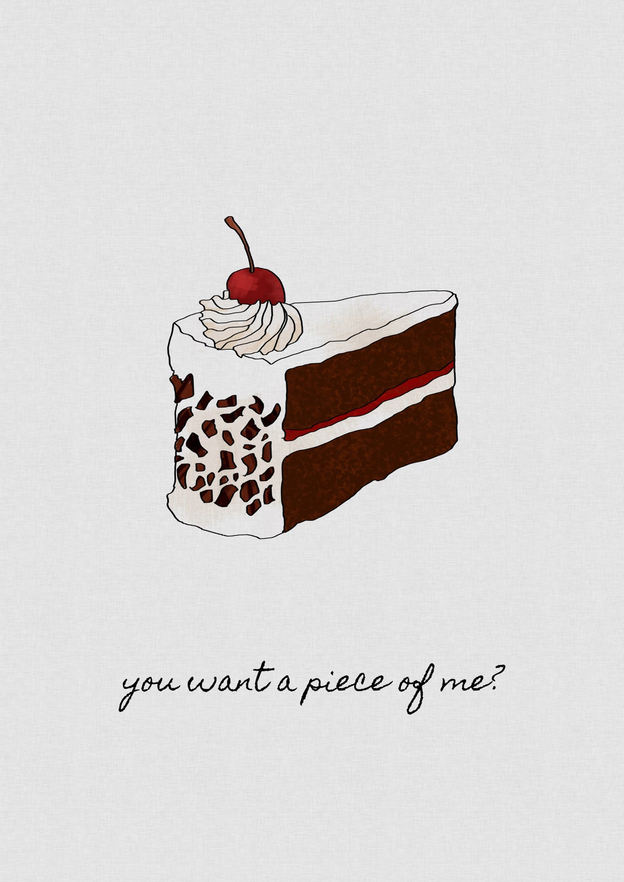 You Want a Piece of Me Poster och Canvastavla