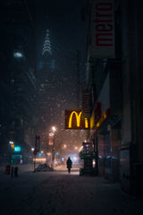 Snowy NYC Poster och Canvastavla