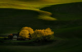 Farmhouse at Sunset Poster och Canvastavla