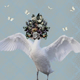 Spring Flower Bonnet On Swan Poster och Canvastavla
