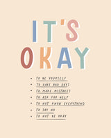 Its Okay Poster och Canvastavla