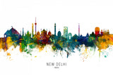 New Delhi India Skyline Poster och Canvastavla
