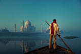 Eternal Sail at Taj Mahal Poster och Canvastavla