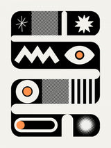 Mono Geometrical Design Poster och Canvastavla