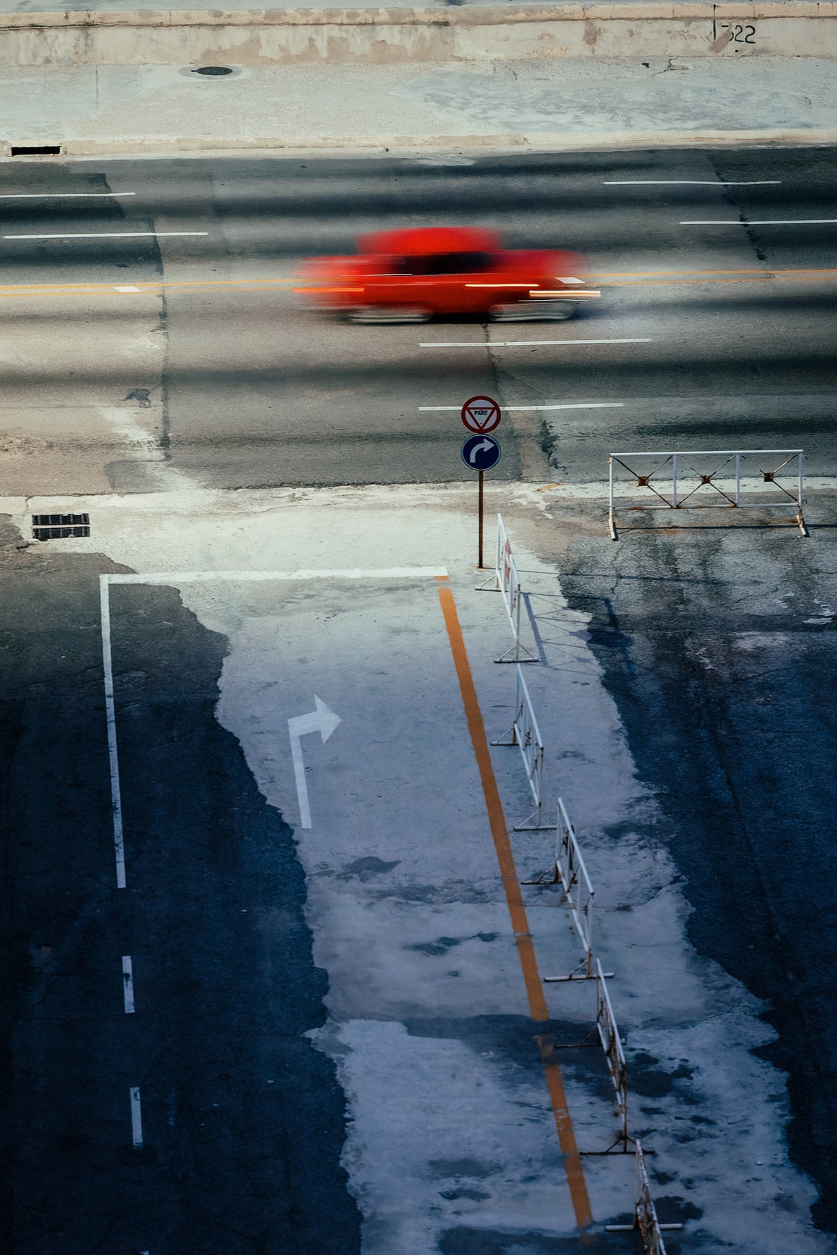 Red Car Poster och Canvastavla