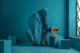 Ballerina on Bluish Background Poster och Canvastavla
