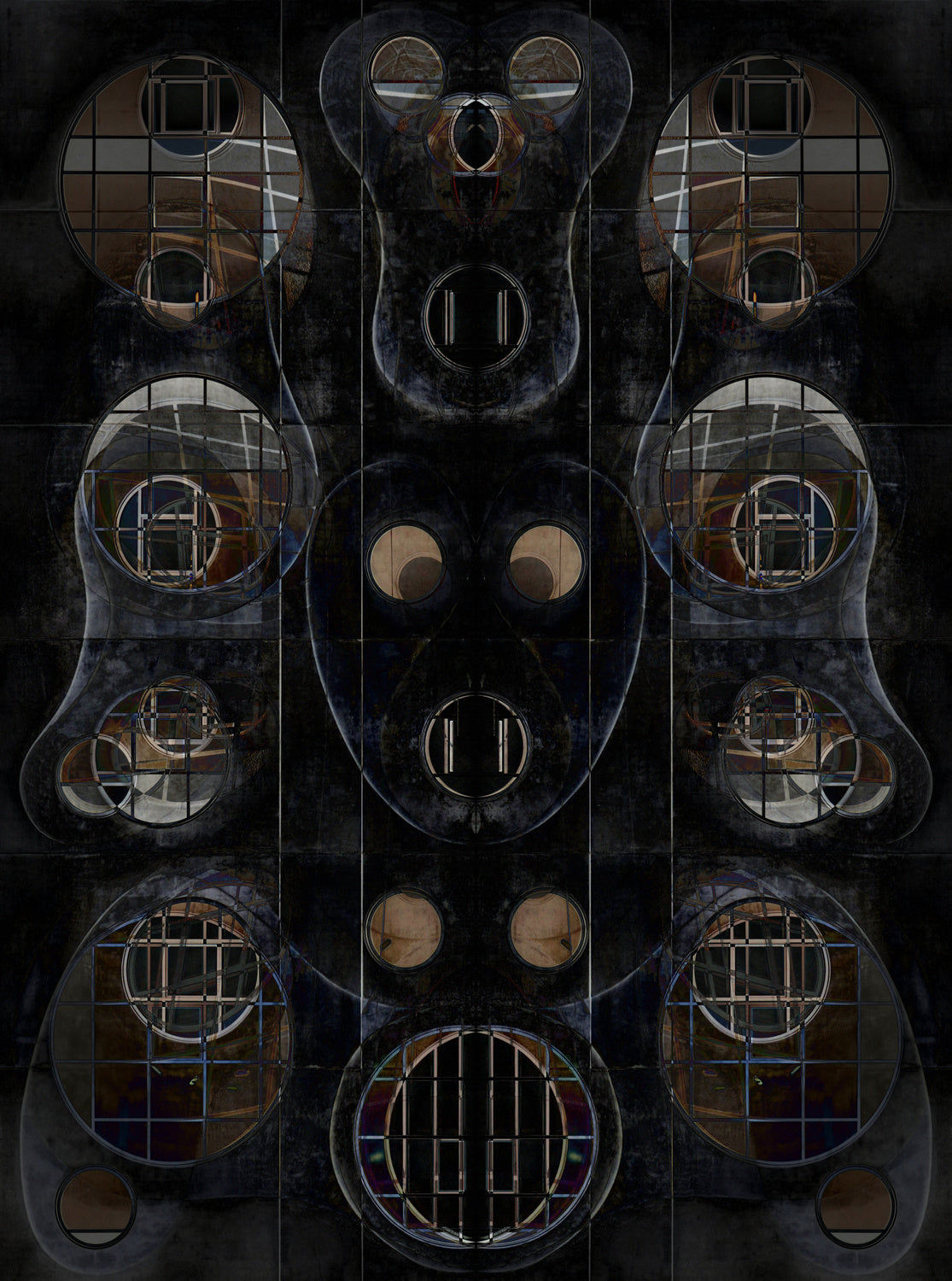 Abstract windows Poster och Canvastavla