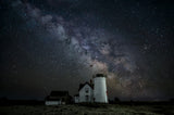 Milky way in cape cod, ma Poster och Canvastavla