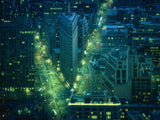 New York cyberpunk Poster och Canvastavla