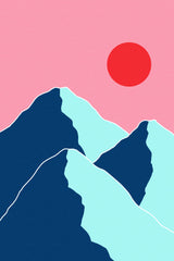 Minimal Mountain Tops #1 Poster och Canvastavla