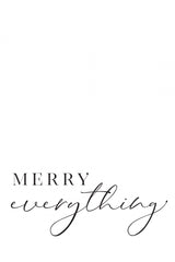 Merry everything Poster och Canvastavla