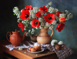 Still life with spring flowers Poster och Canvastavla