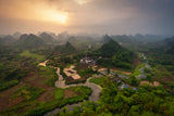 Yangshuo. Poster och Canvastavla