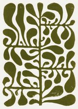 Linocut Plant #1 Poster och Canvastavla
