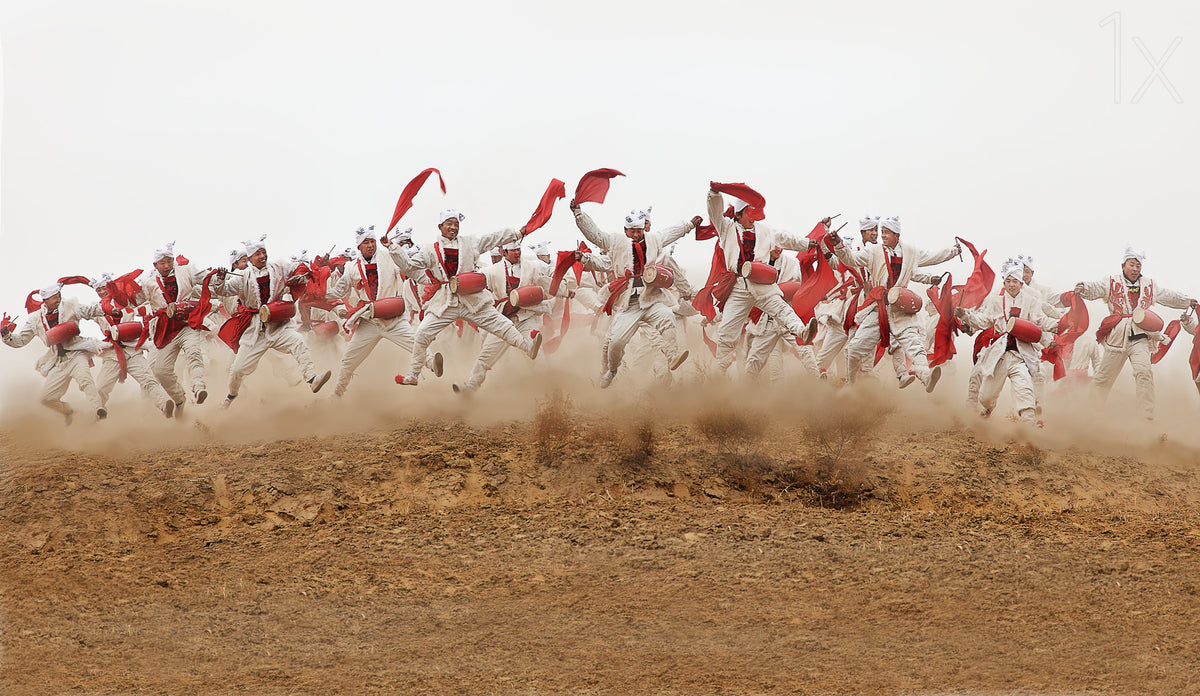 The Ansai Waist Drum Dance Poster och Canvastavla