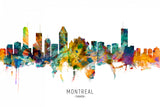 Montreal Canada Skyline Poster och Canvastavla