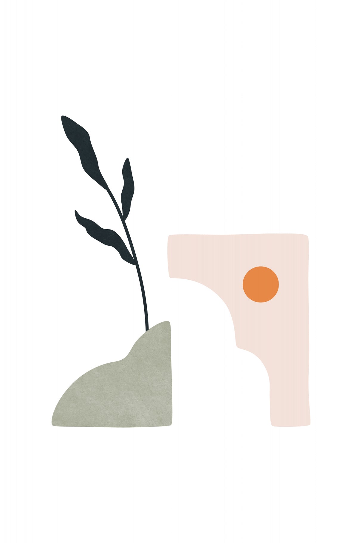 Tropical Villa Color and Shapes 26 Poster och Canvastavla