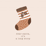 Dear Santa It's a Long Story Poster och Canvastavla