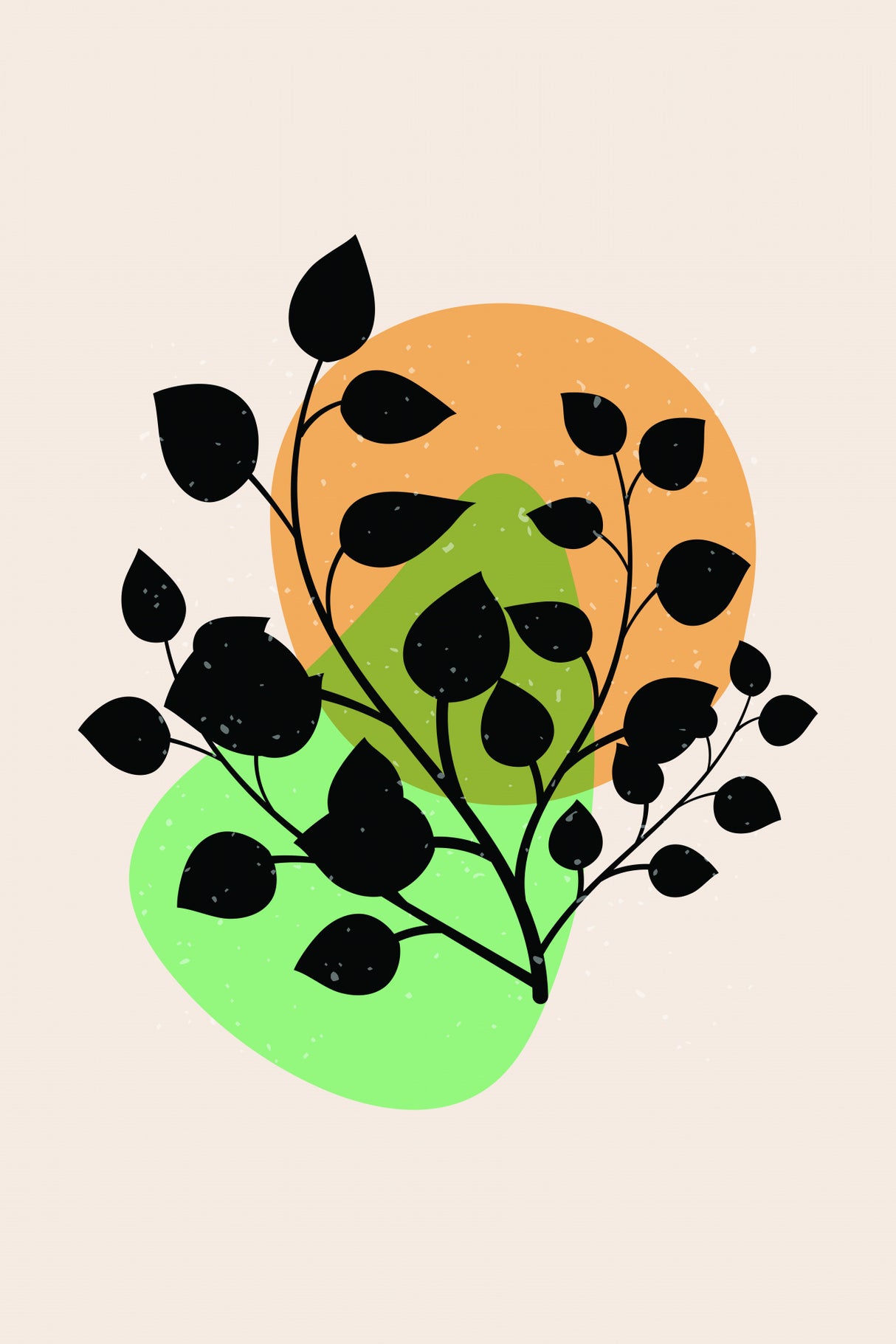Abstract Botanical #4 Poster och Canvastavla
