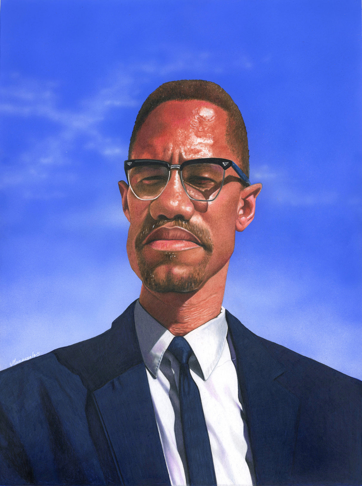 Malcolm X Poster och Canvastavla