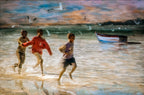 Playing in the water Poster och Canvastavla