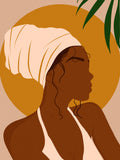 Headwrap Girl Poster och Canvastavla
