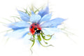 Lady in Blue Poster och Canvastavla