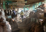 Vegetable Market, Bhavnagar Poster och Canvastavla