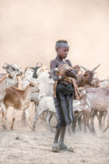 Young Kara tribes boy Poster och Canvastavla
