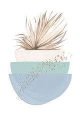 Blue green boho-3 Poster och Canvastavla