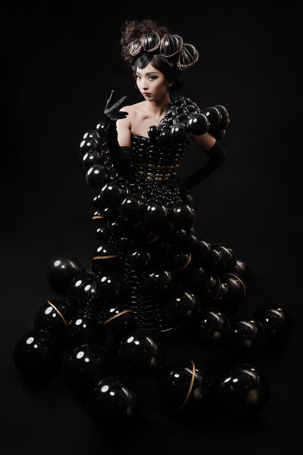 balloon dress lady Poster och Canvastavla