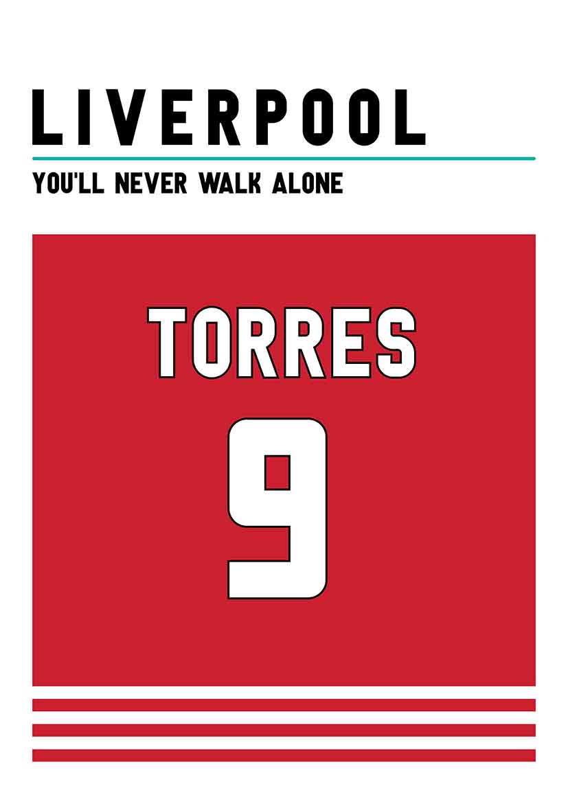 Fernano Torres liverpool Vas och keramikposter