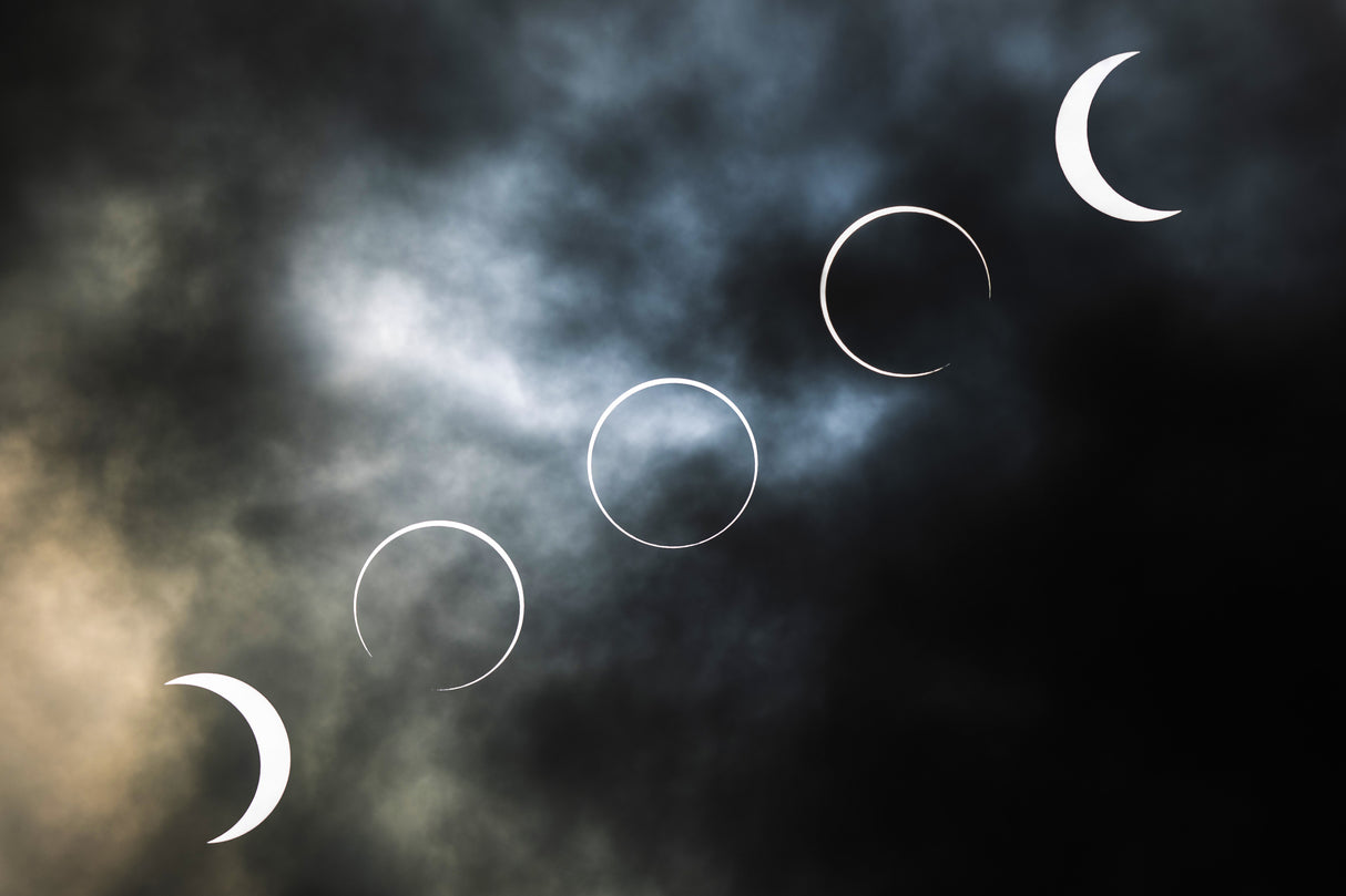 Annular Solar Eclipse Poster och Canvastavla