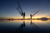 Vietnam Fishing Thái Bình Poster och Canvastavla