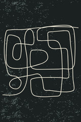Black and White Lines #3 Poster och Canvastavla