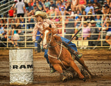 Barrel Racing Poster och Canvastavla