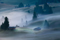 Photographer in fog Poster och Canvastavla