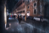 Evening walk in via del Corso-Rome- Poster och Canvastavla