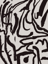 Black line in grey 02 Poster och Canvastavla