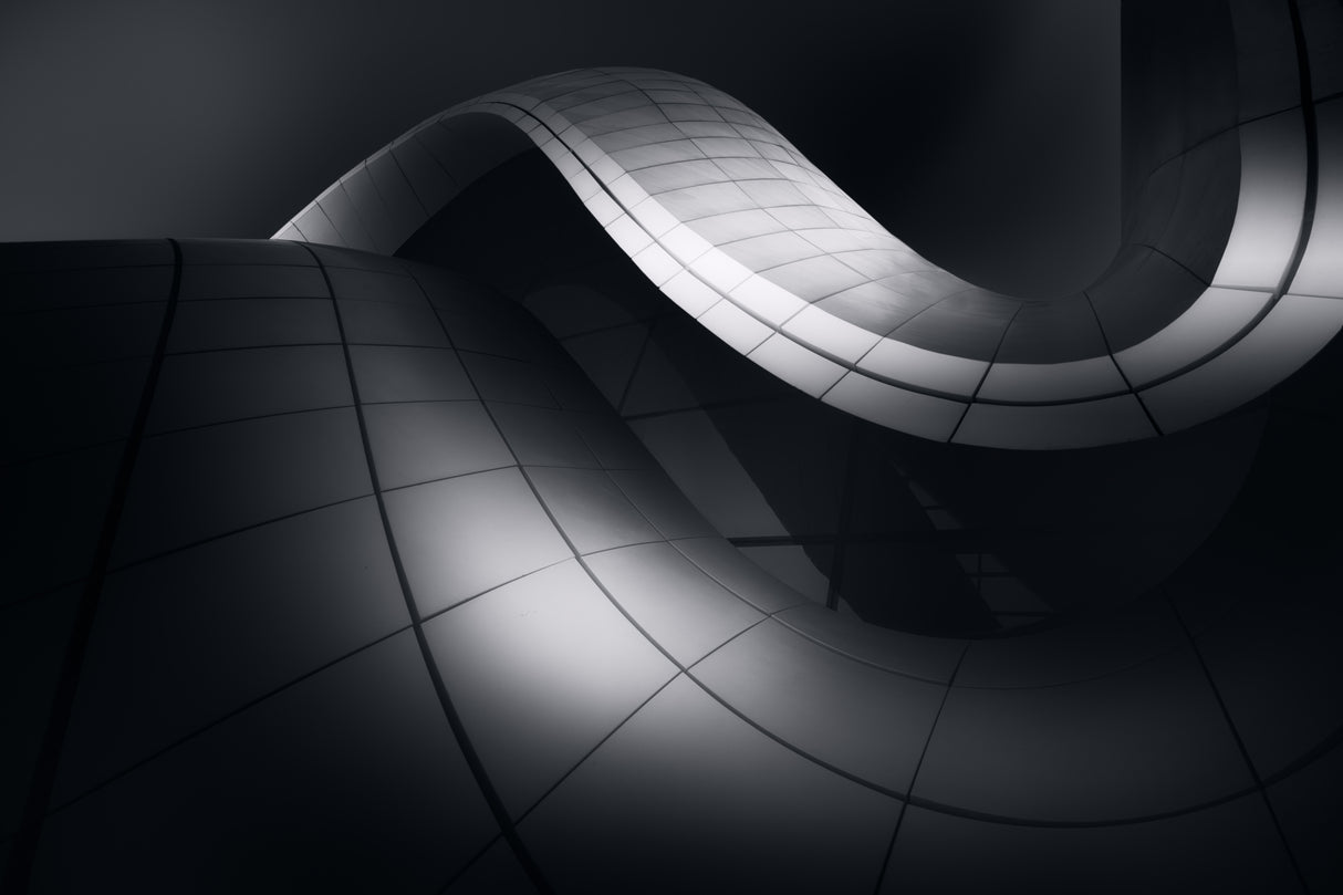 Curved lines Poster och Canvastavla