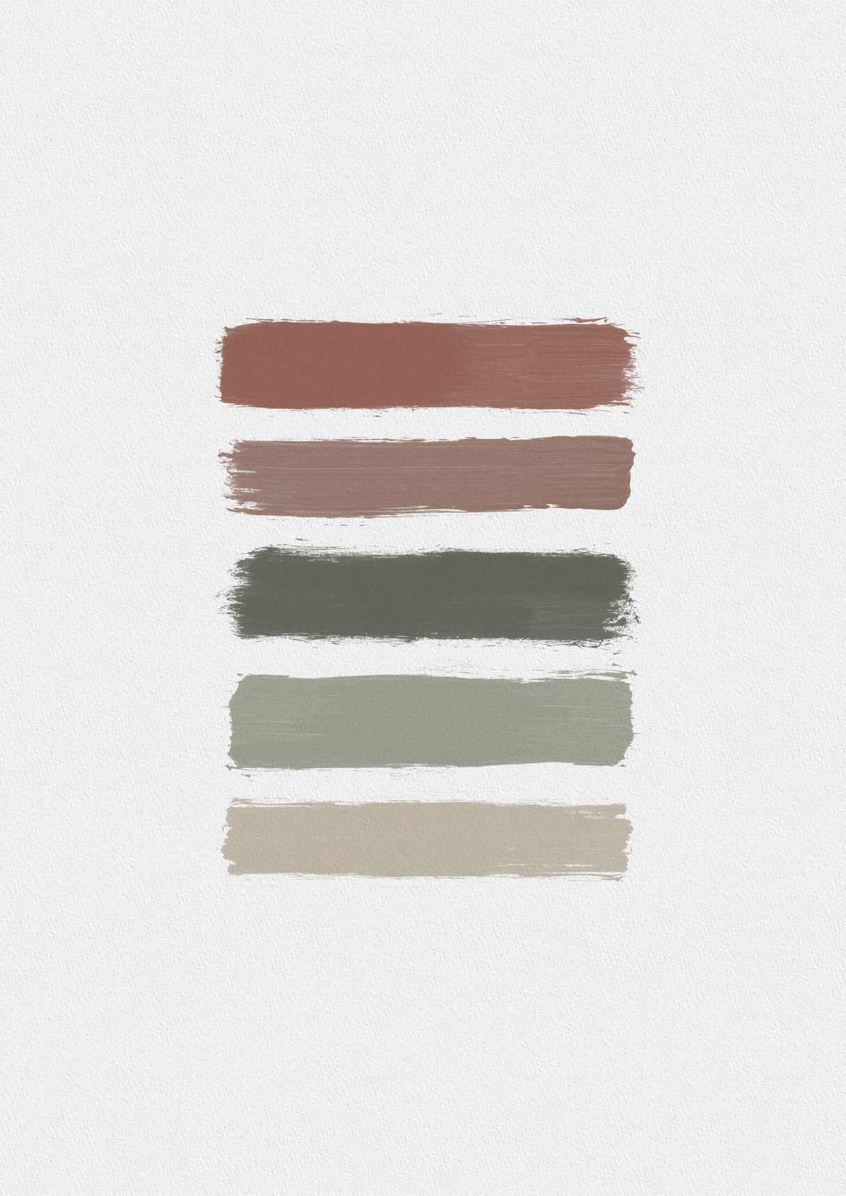 Ombre Earth Tones Poster och Canvastavla