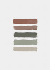 Ombre Earth Tones Poster och Canvastavla