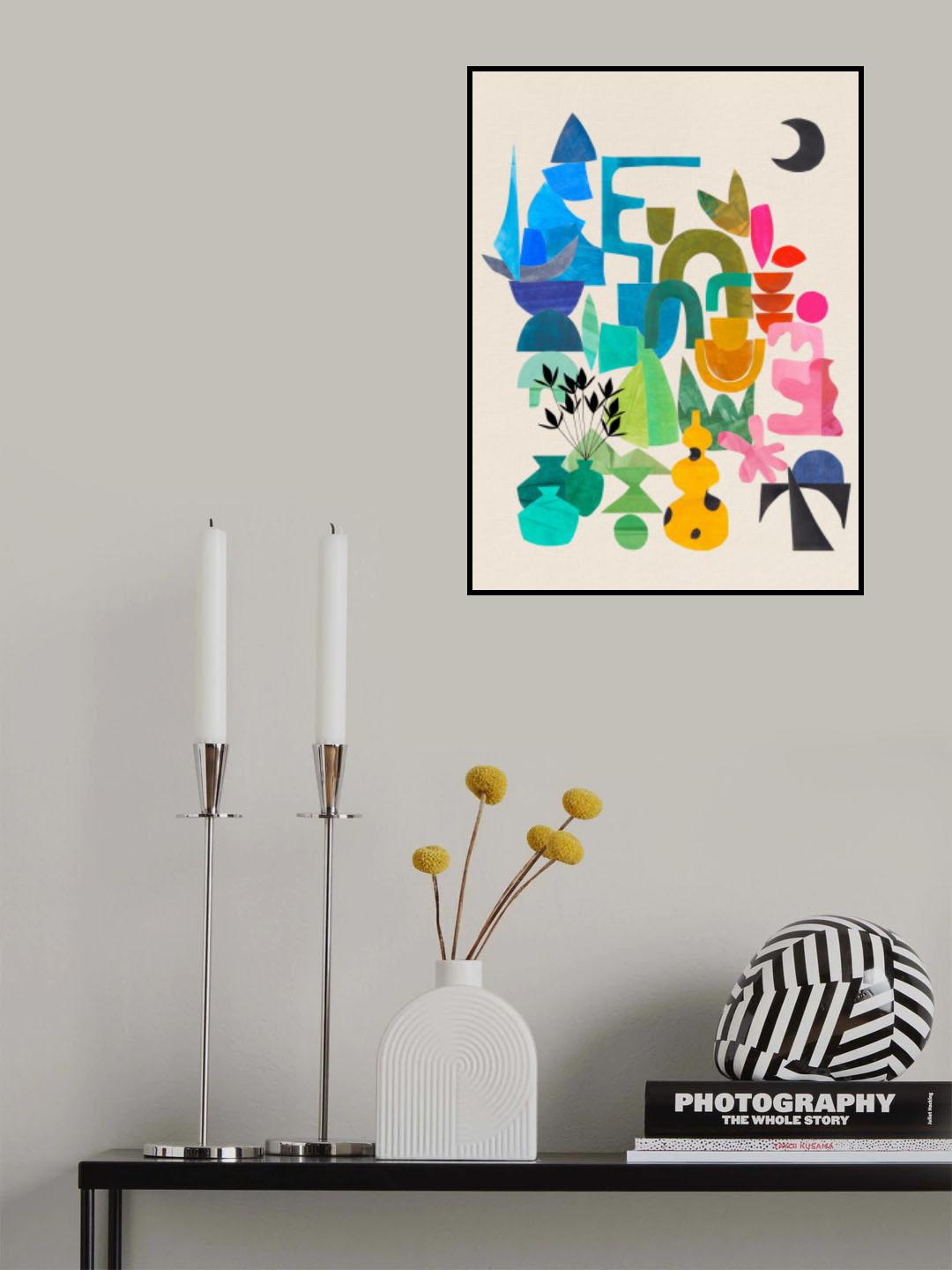 Rainbow City Poster och Canvastavla