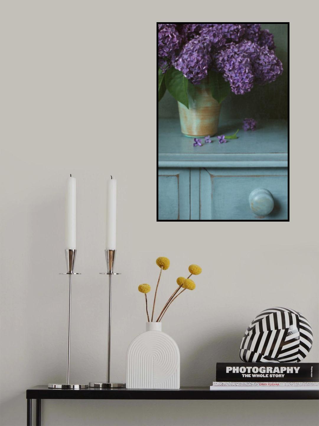 Purple Lilac Still Life Poster och Canvastavla